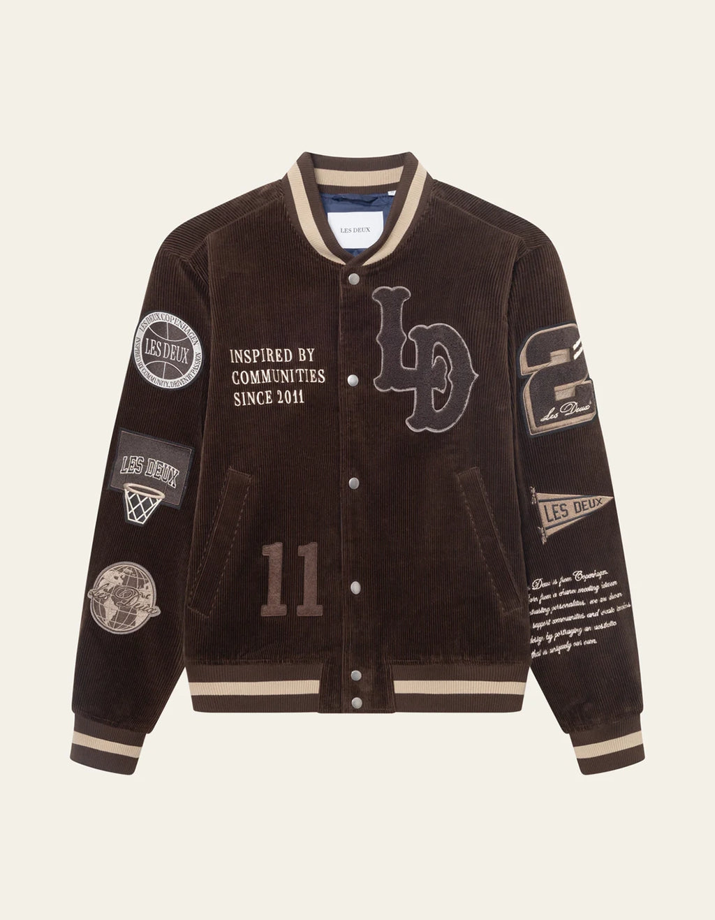 LES DEUX CORDUROY VARSITY JACKET 1001022