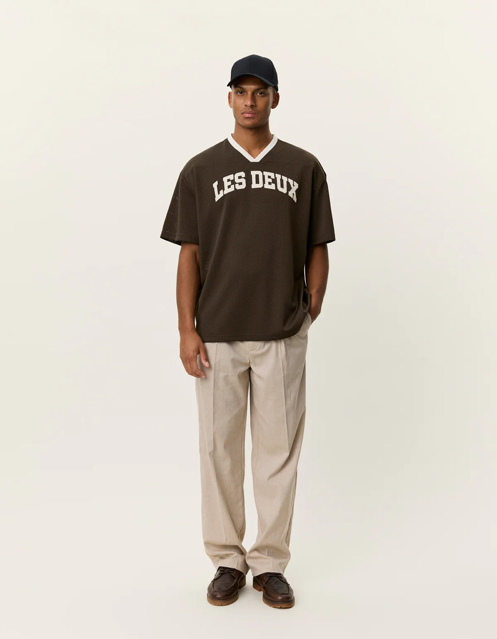 LES DEUX BRONSON MESH V T-SHIRT 1001449