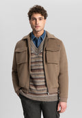 DSTREZZED SNEKKER QUILTED WOOL BLEND BOMBER JACKET 101428