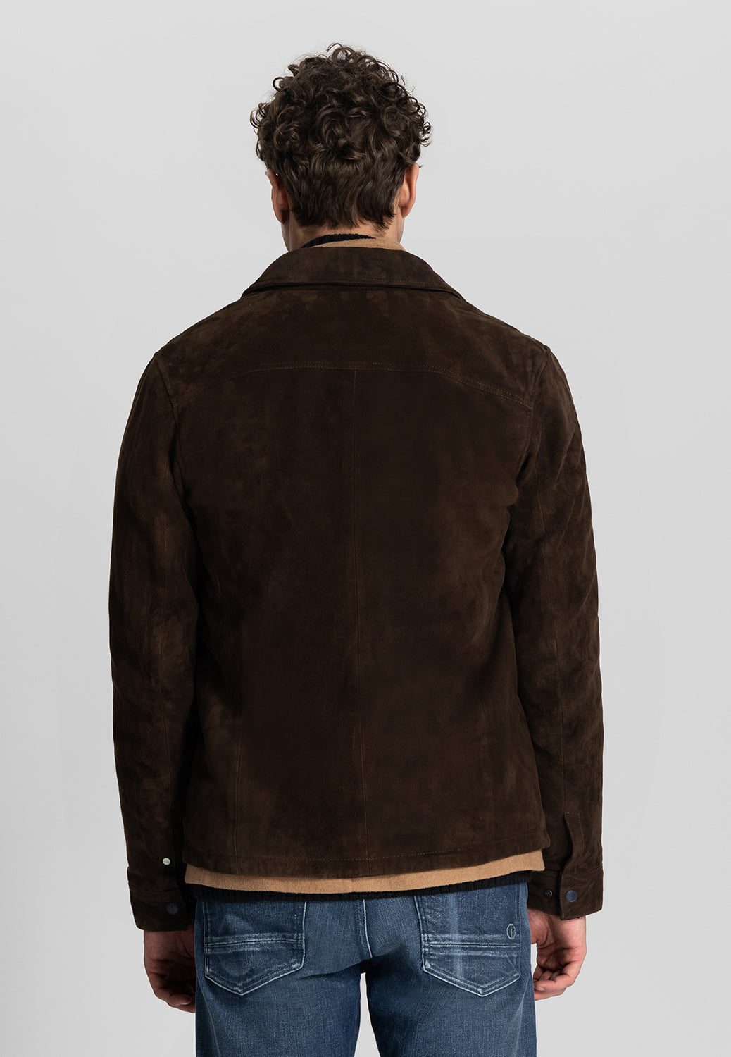 DSTREZZED CARR SEUDE ZIP JACKET 101438