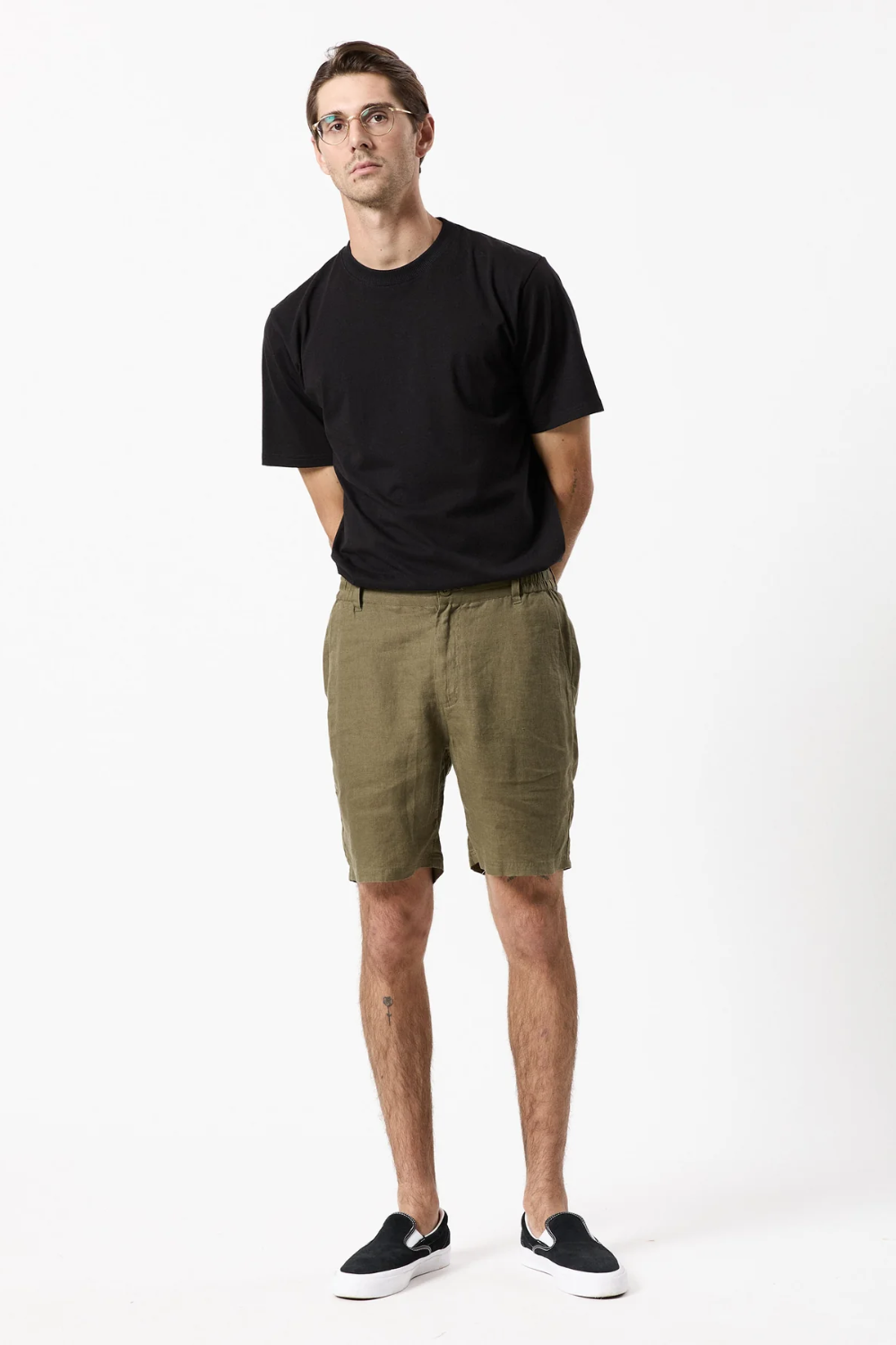 MR SIMPLE TANNER 3.0 LINEN SHORTS M104309