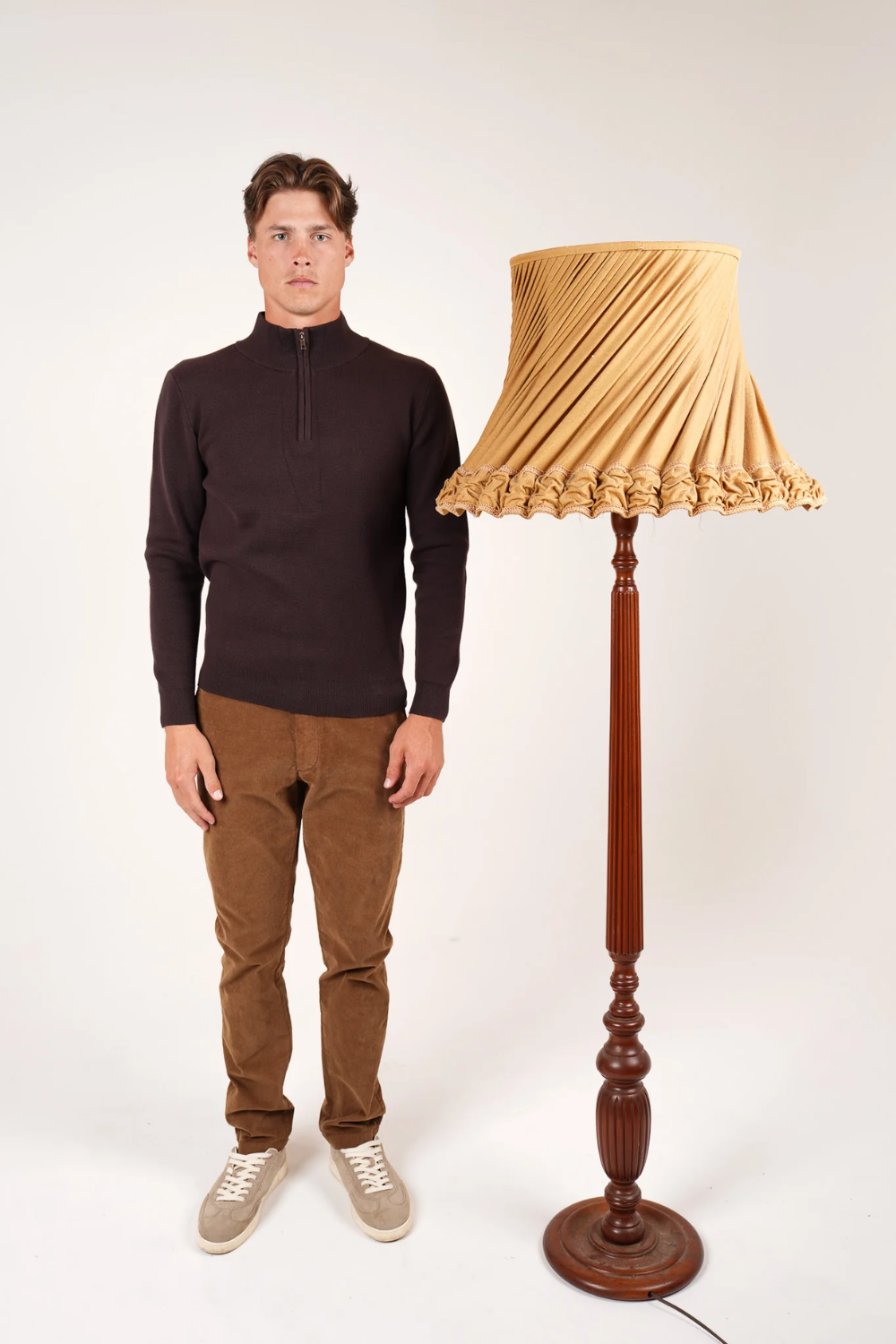 JAMES HARPER 1/4 ZIP NECK COTTON KNIT JHK84