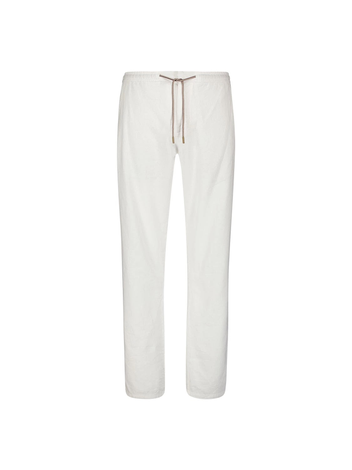No Excess Linen Beach Pant in White