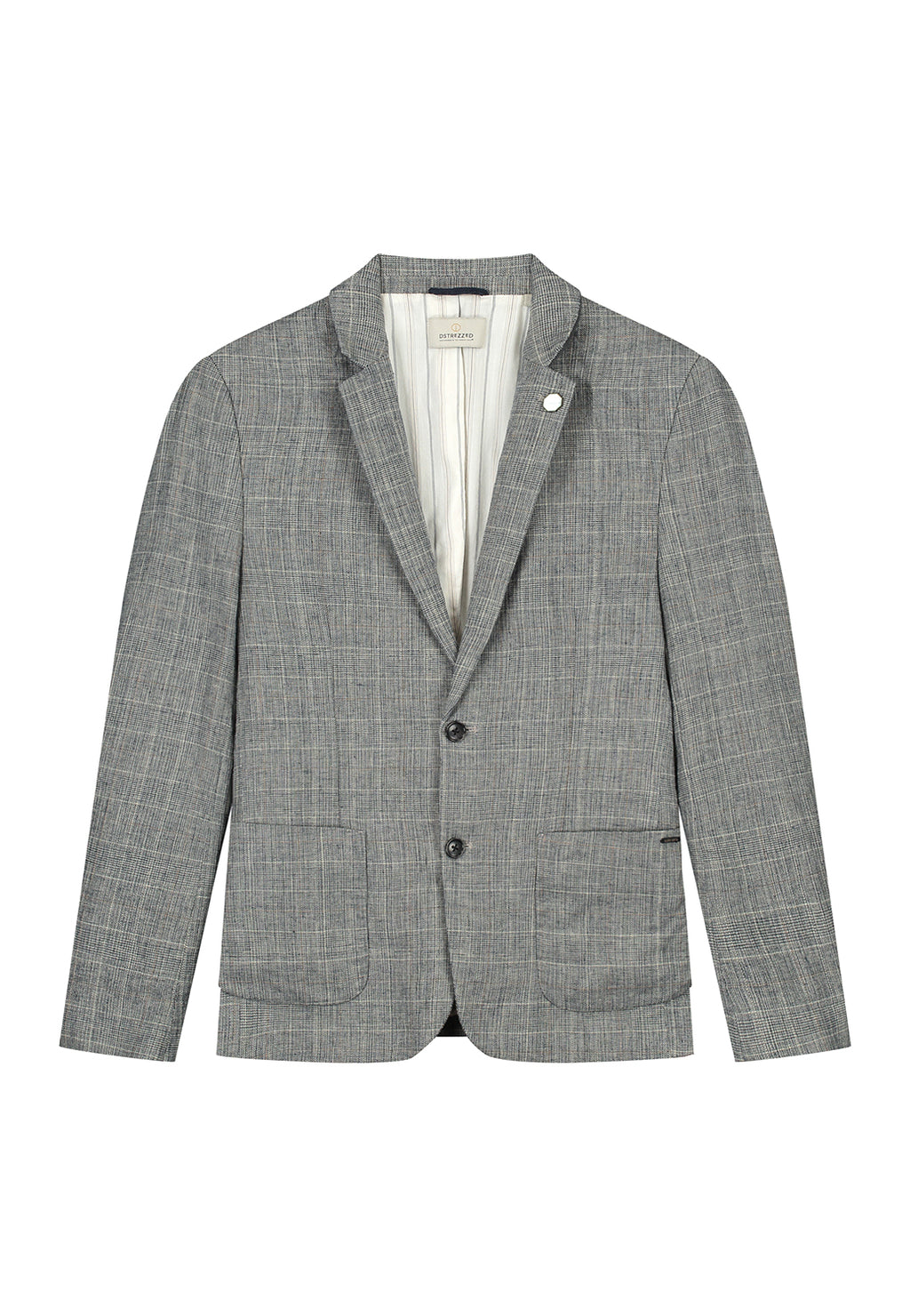 DSTREZZED CHECK ON LINEN BLAZER 111340
