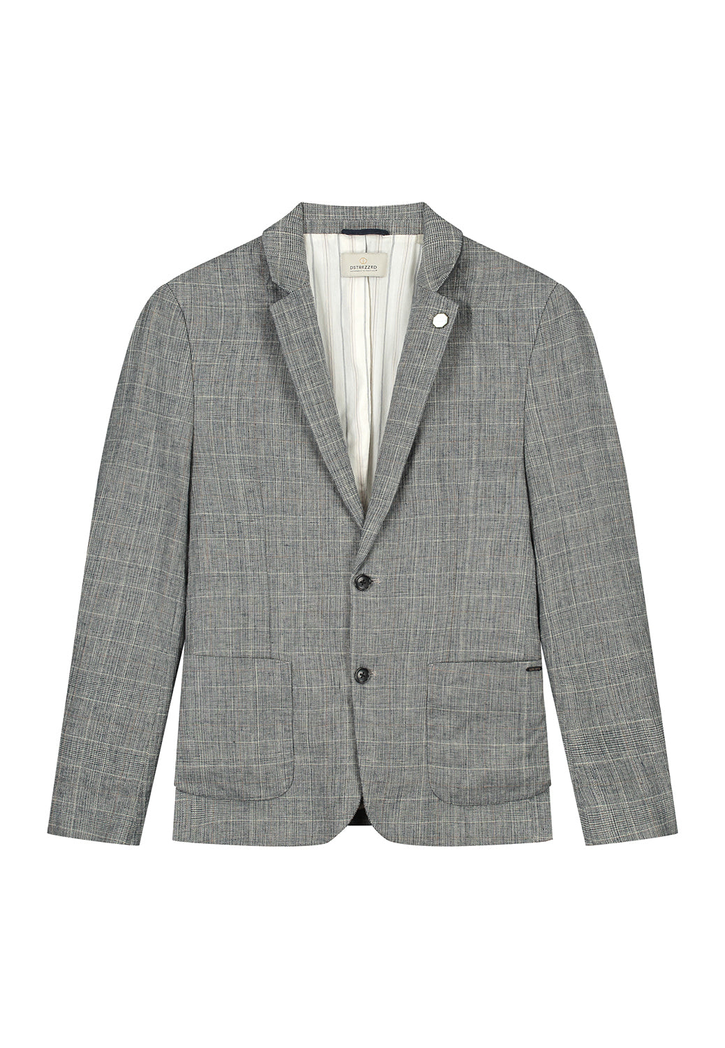 DSTREZZED CHECK ON LINEN BLAZER 111340