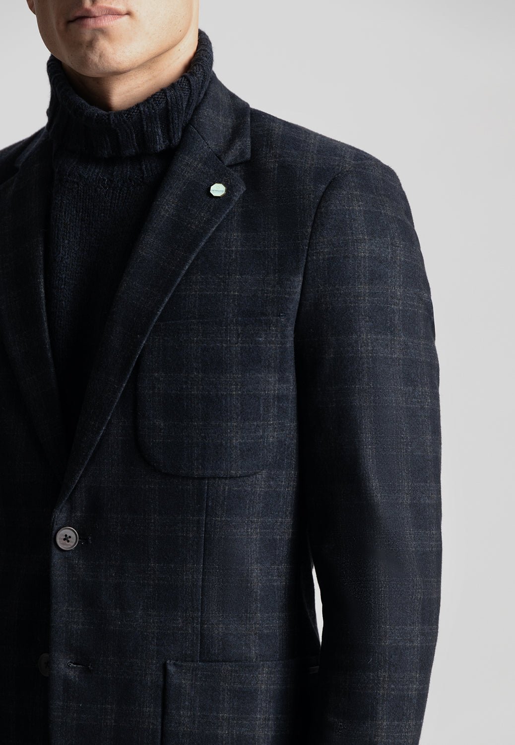 DSTREZZED TRAVEL CHECK STRETCH BLAZER 111346