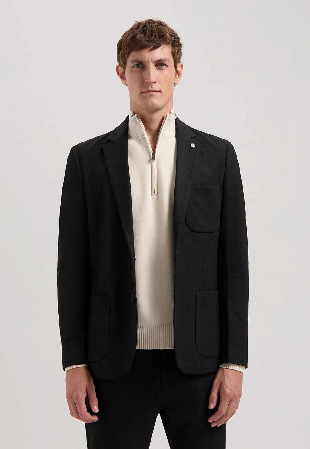 DSTREZZED STRETCH JERSEY CHECK TRAVEL BLAZER 111402