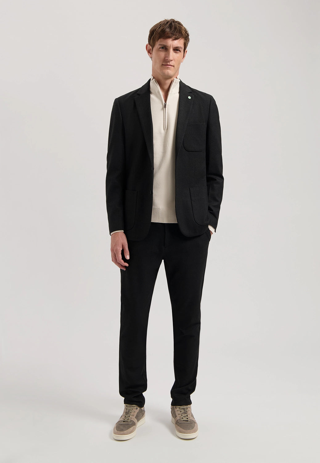 DSTREZZED STRETCH JERSEY CHECK TRAVEL BLAZER 111402