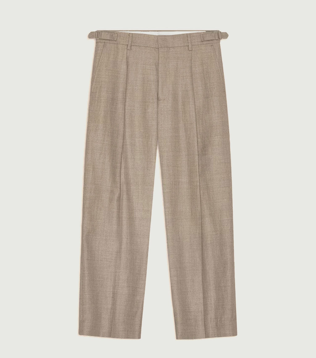 NN07 KAY LINEN WOOL RELAXED PLEAT TROUSER 10027