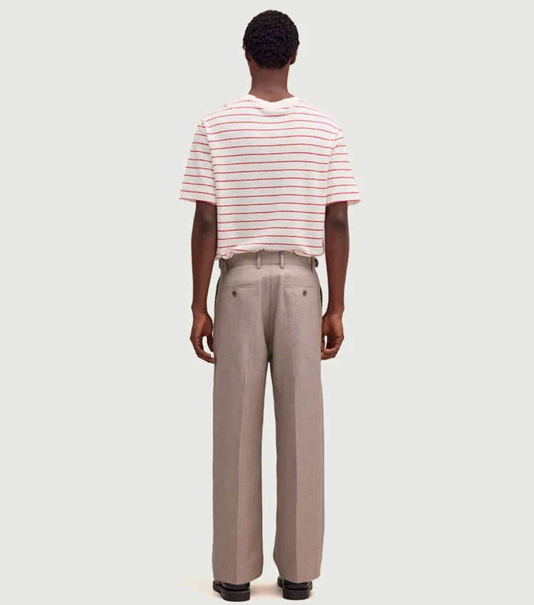 NN07 KAY LINEN WOOL RELAXED PLEAT TROUSER 10027