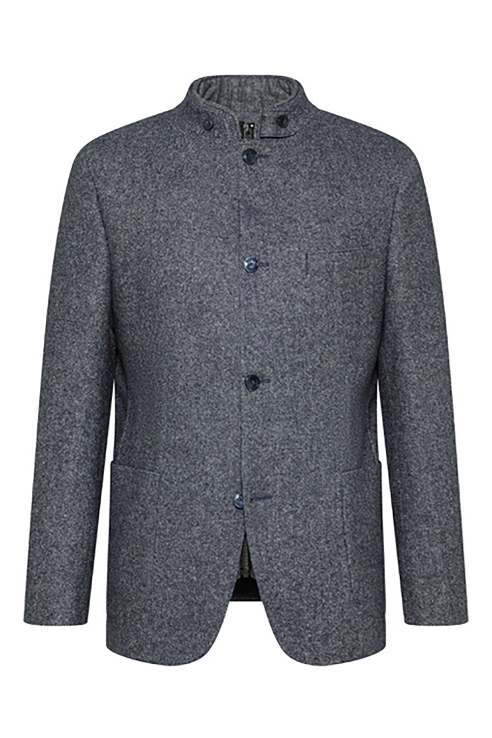 DIGEL ENVER WOOL SILK ZIP OUT COLLAR LONG LINE MODERN FIT BLAZER 1240182