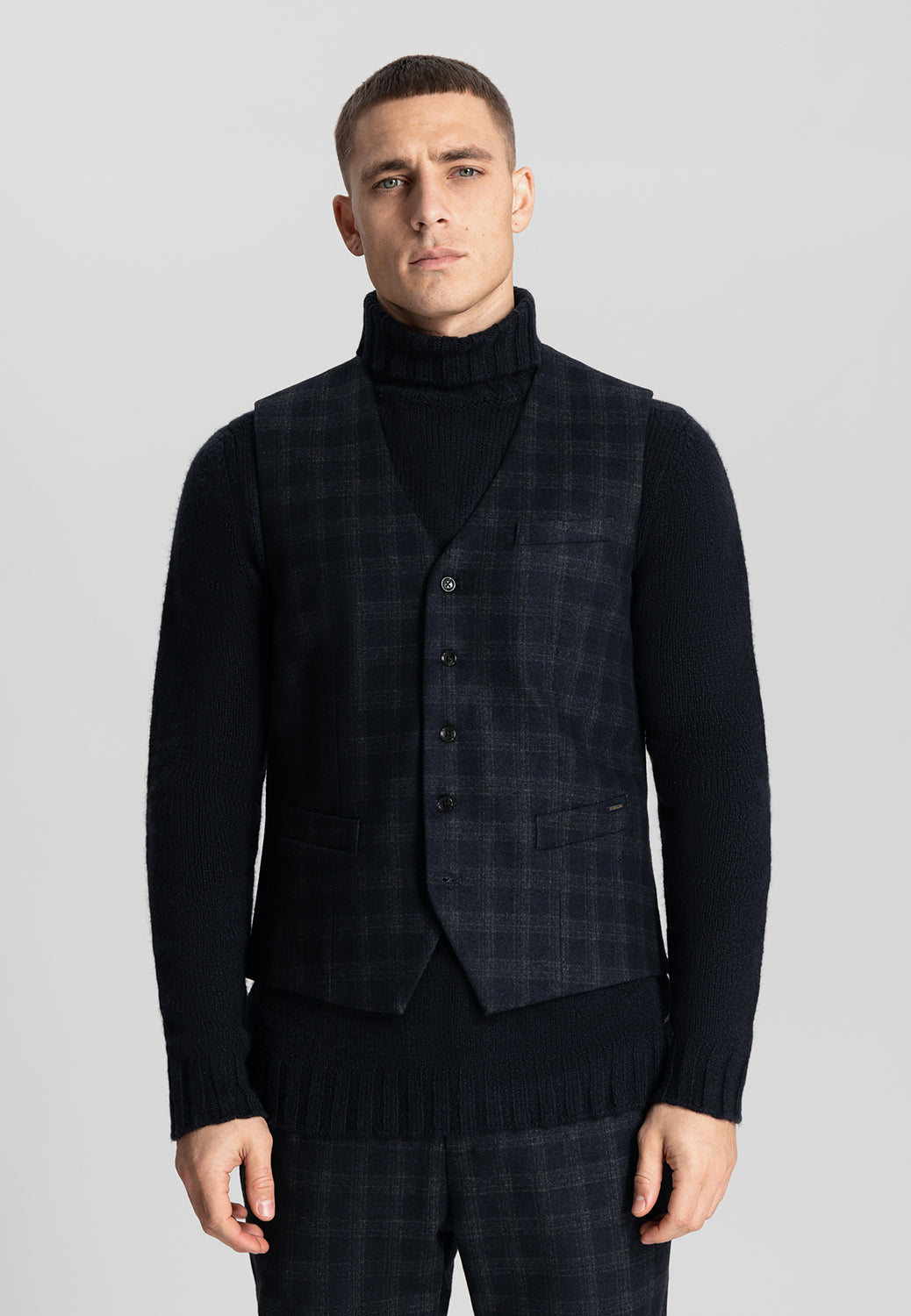 DSTREZZED TRAVEL CHECK GILET 121232