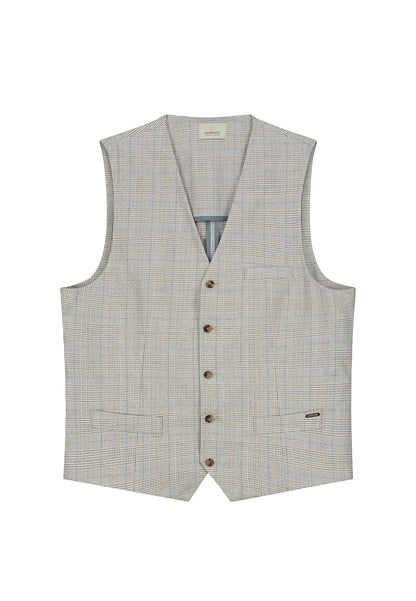 DSTREZZED RHYS CHECK GILET 121252