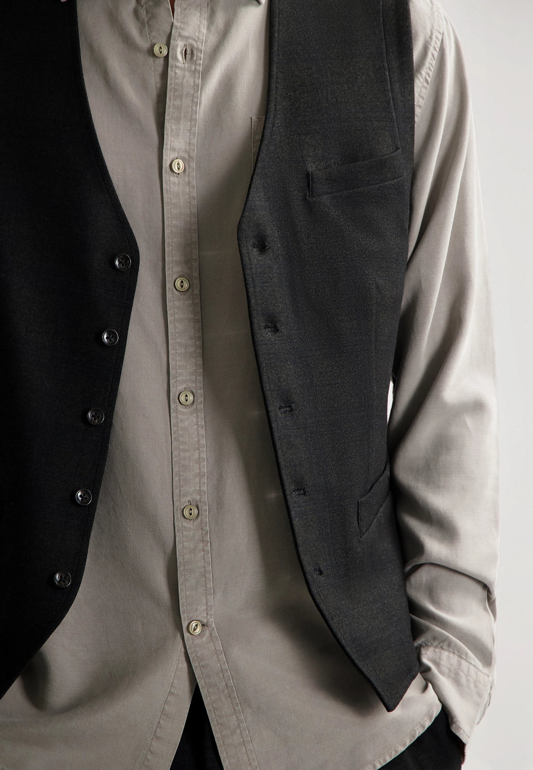 DSTREZZED STRETCH JERSEY CHECK TRAVEL GILET 121302