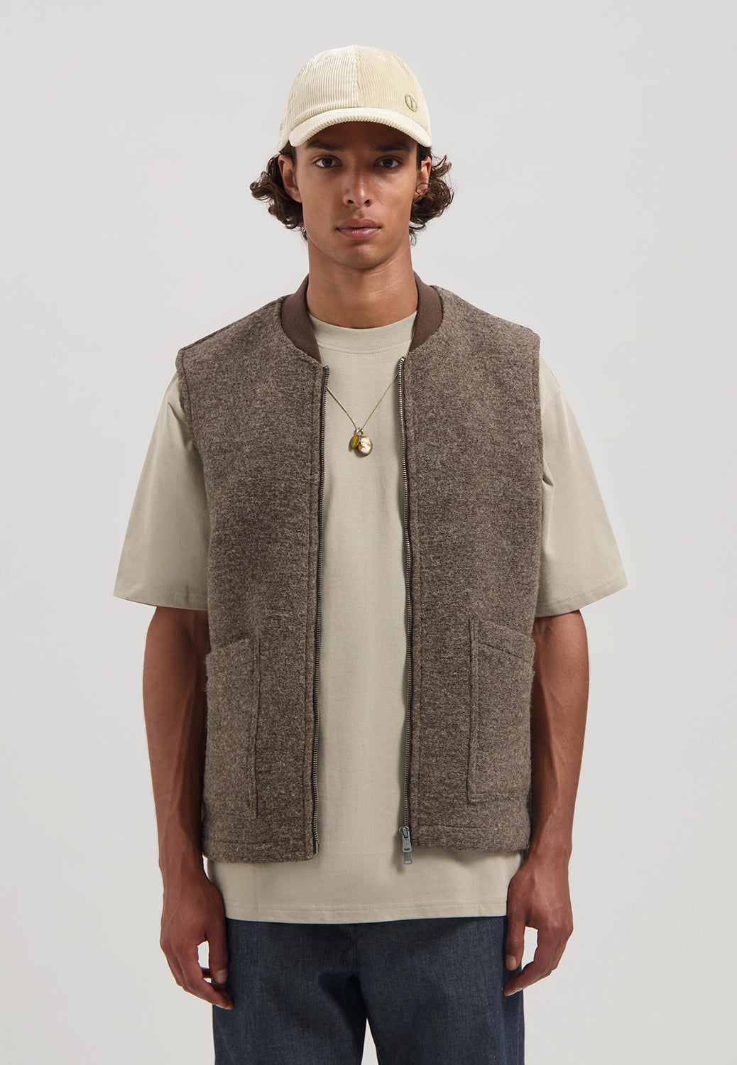 DSTREZZED NILS WOOL MIX GILET 121308