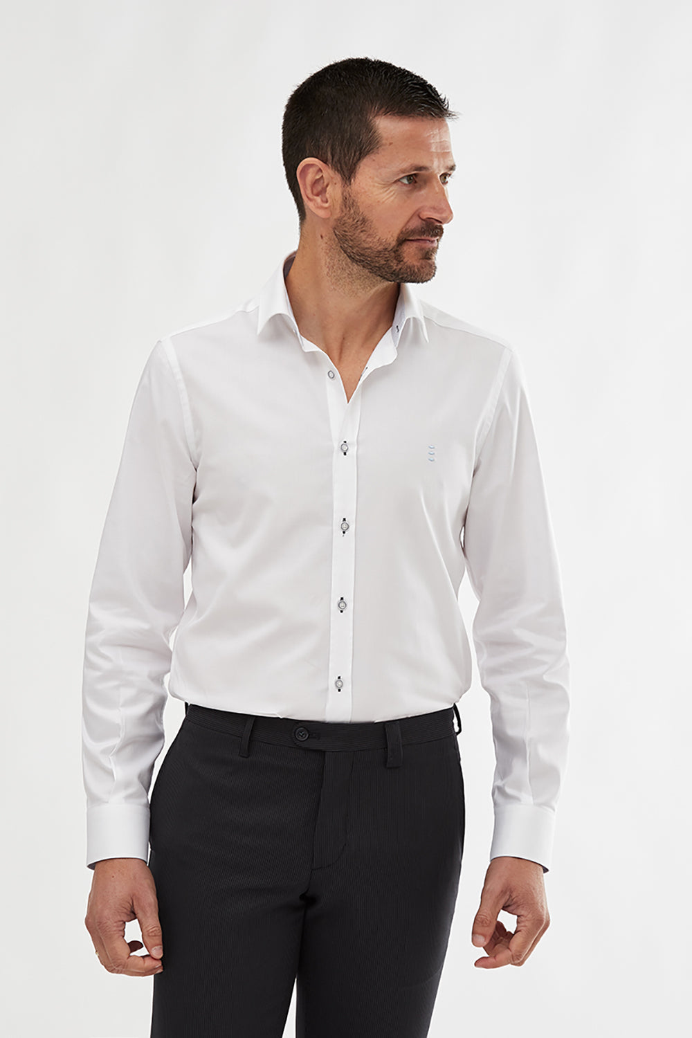 FLORENTINO COTTON OXFORD L/S SHIRT 123731