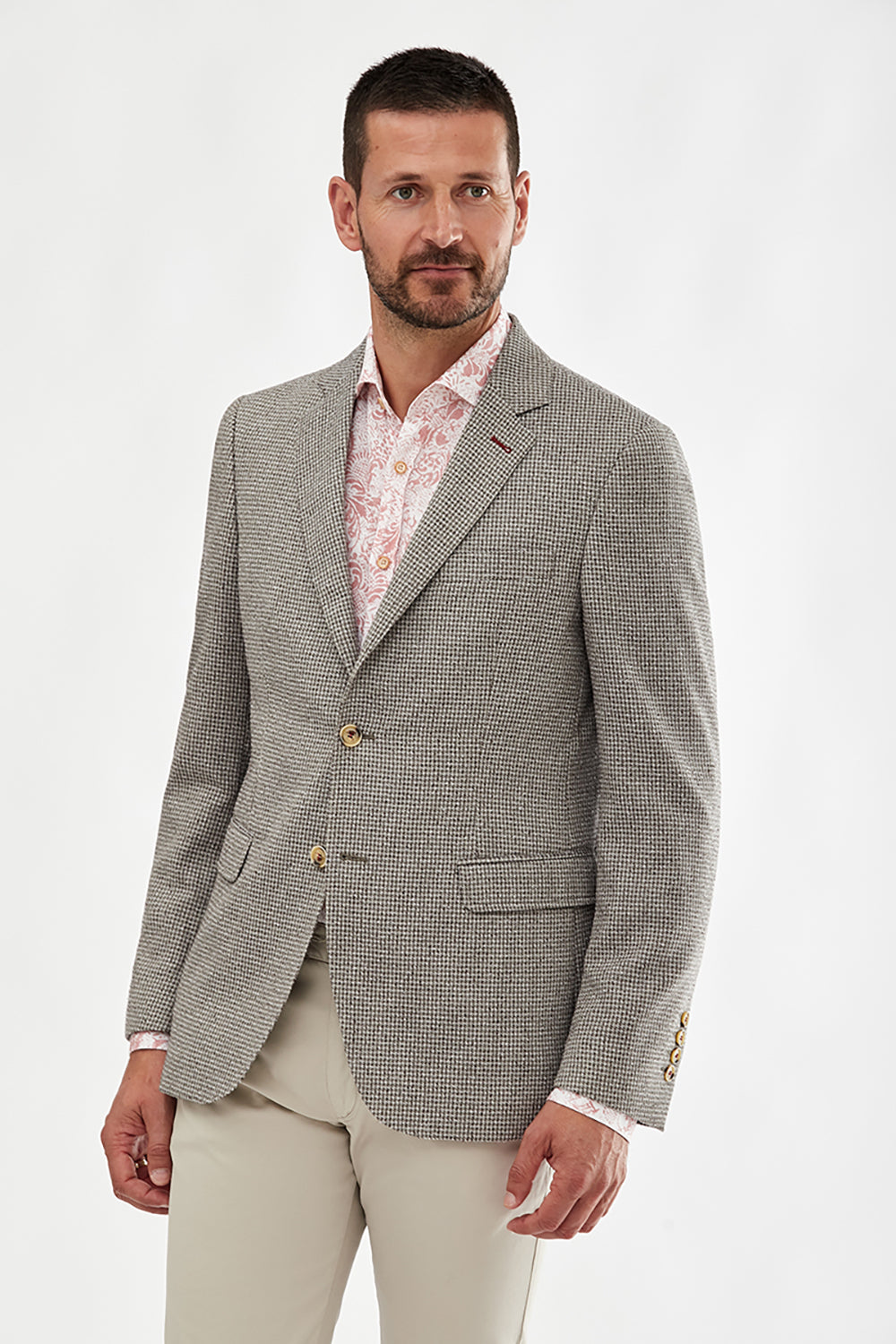 FLORENTINO LINEN BLEND TEXTURED BLAZER 123933