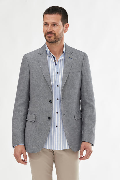 FLORENTINO LINEN BLEND TEXTURED BLAZER 123933