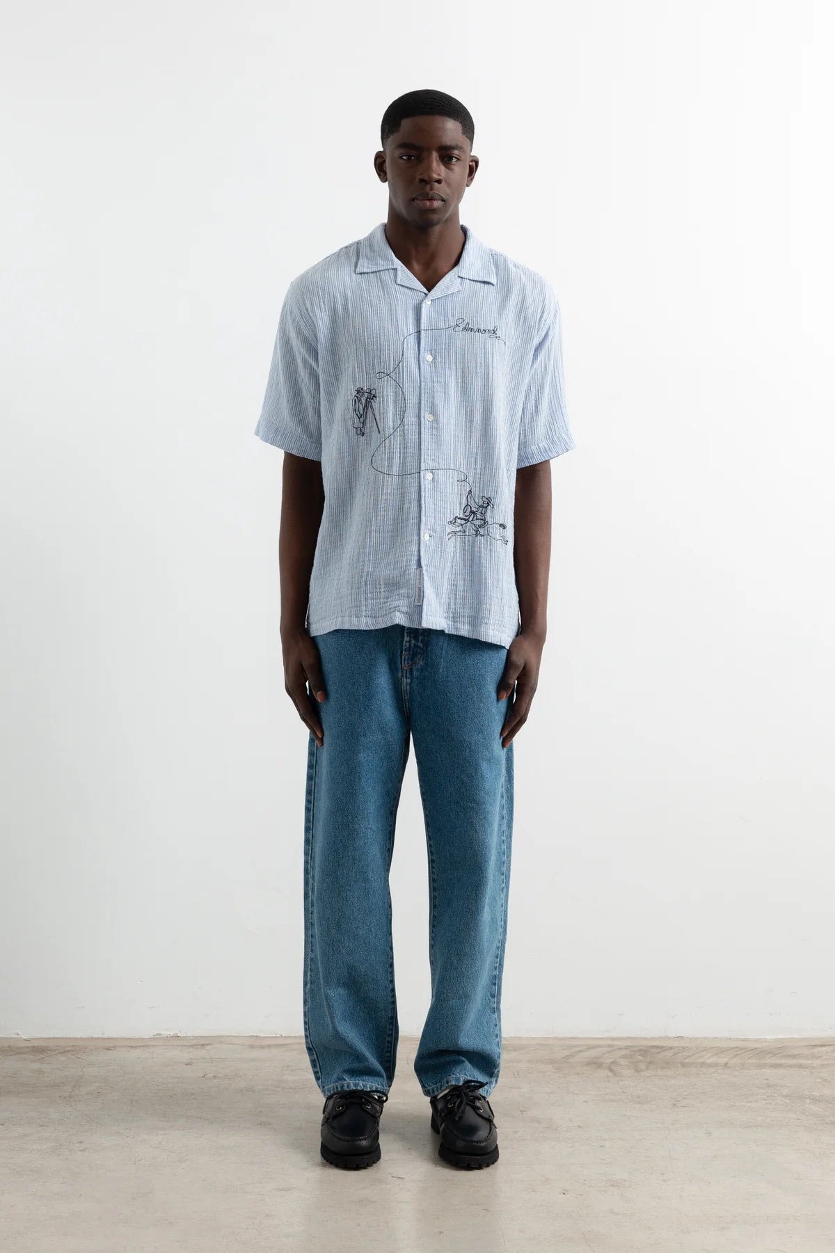 EDMMOND WESTERN EMBROIDERED S/S SHIRT 1261022560