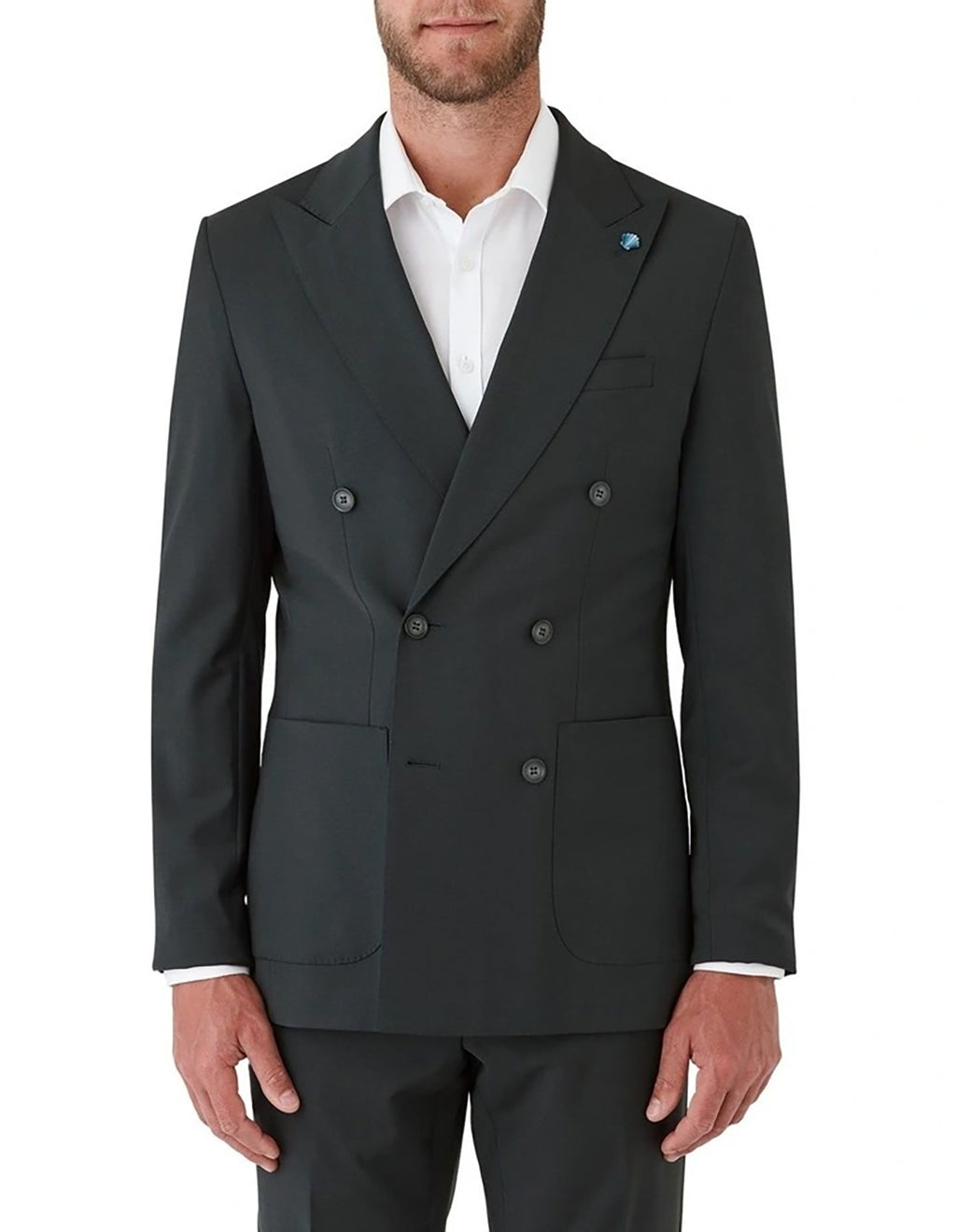 GIBSON BRIXTON WOOL STRETCH DOUBLE BREASTED SUIT JACKET FGR605