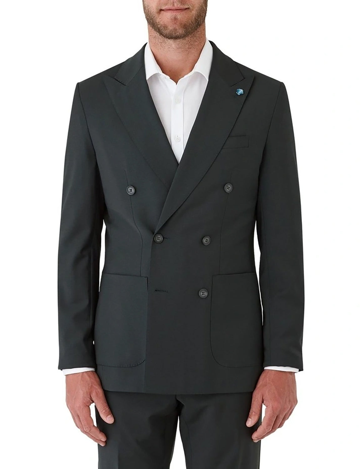GIBSON BRIXTON WOOL STRETCH DOUBLE BREASTED SUIT JACKET FGR605