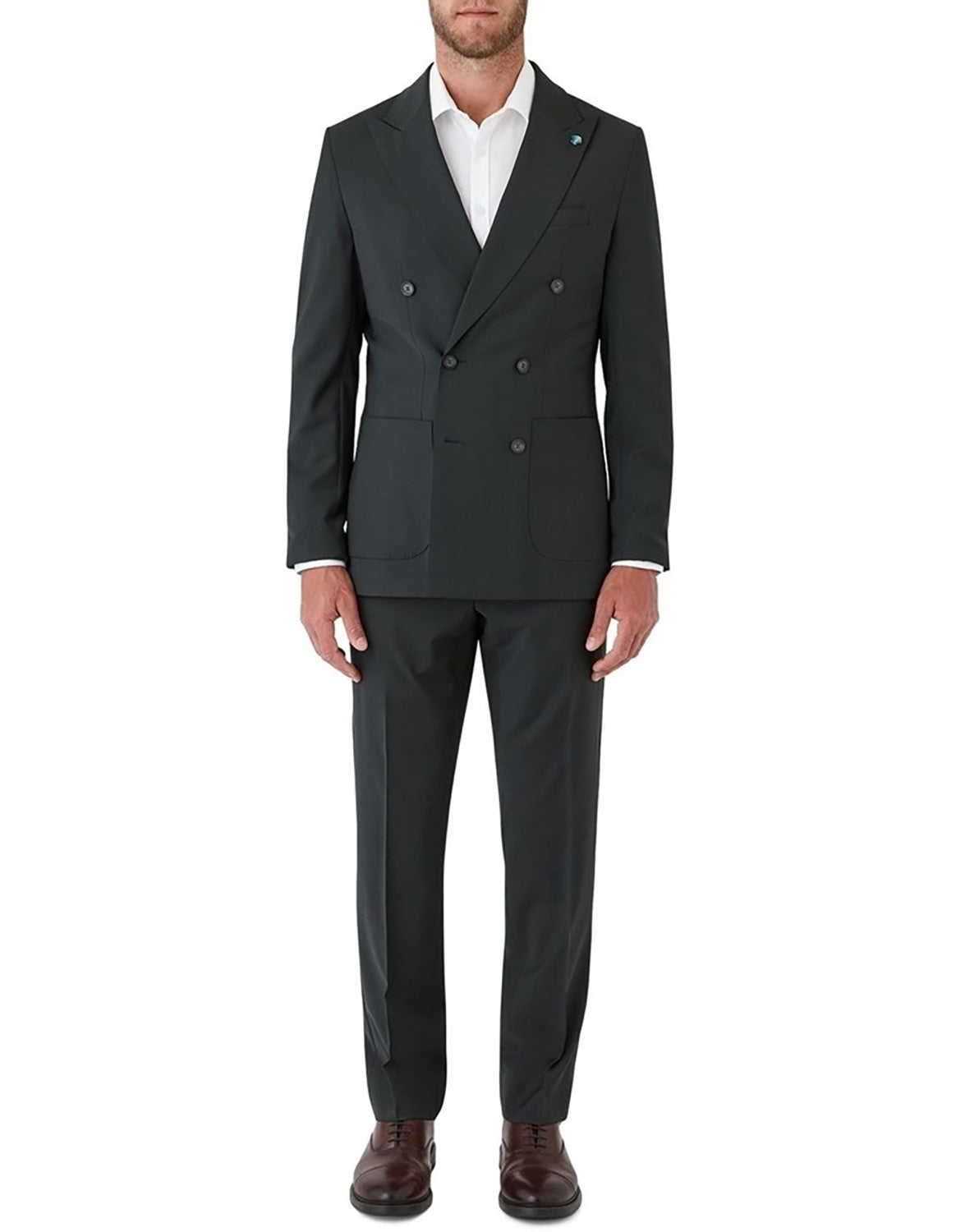 GIBSON BRIXTON WOOL STRETCH DOUBLE BREASTED SUIT JACKET FGR605