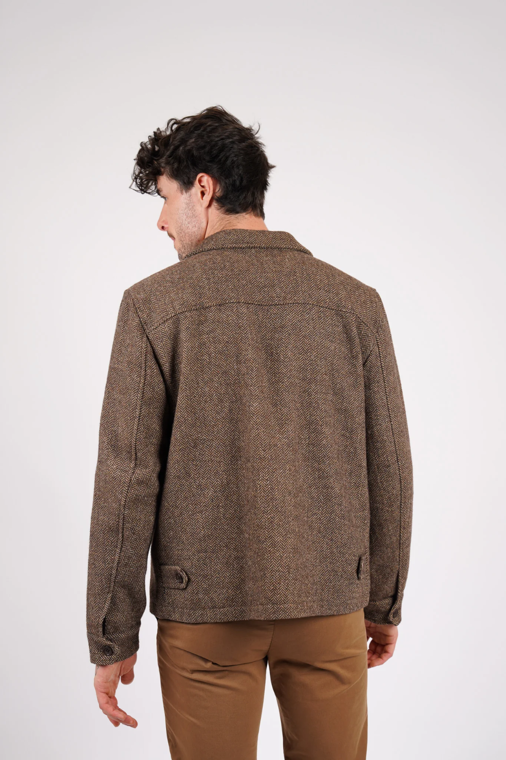 JAMES HARPER HERRINGBONE ZIP JACKET JHJ155