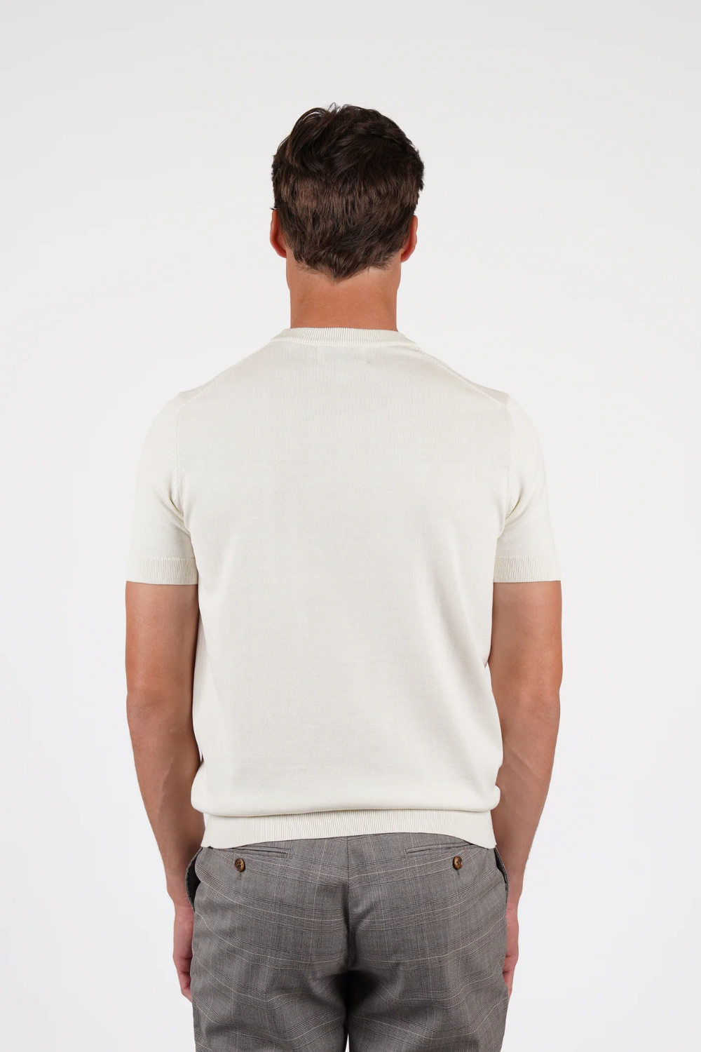HARDY AMIES COTTON SILK S/S KNITWEAR TSHIRT