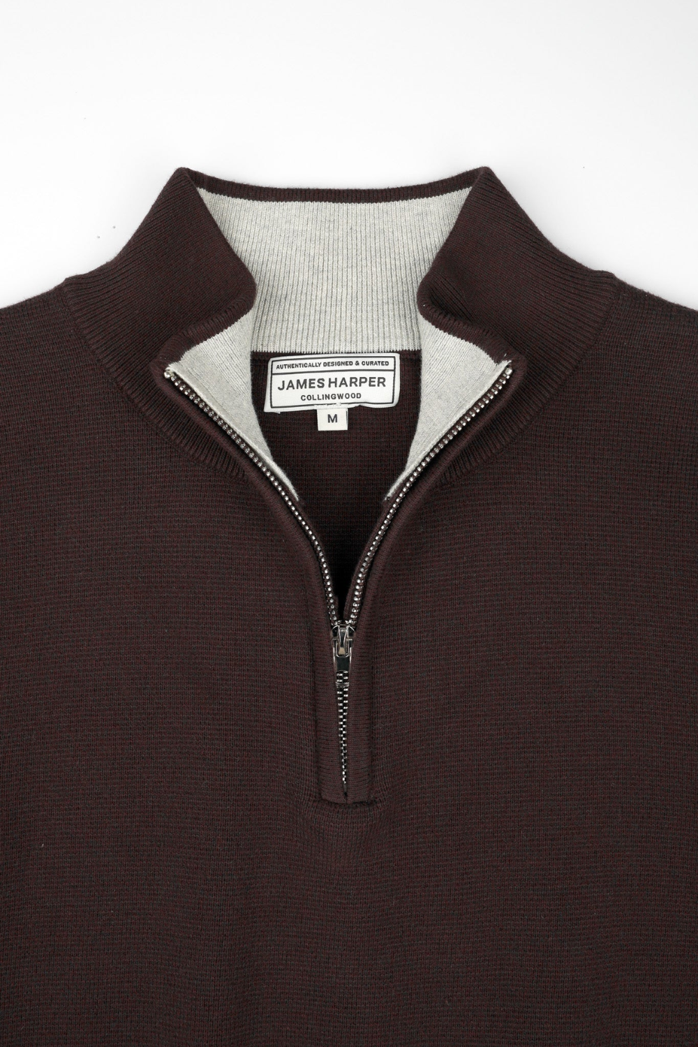 JAMES HARPER 1/4 ZIP NECK COTTON KNIT JHK84
