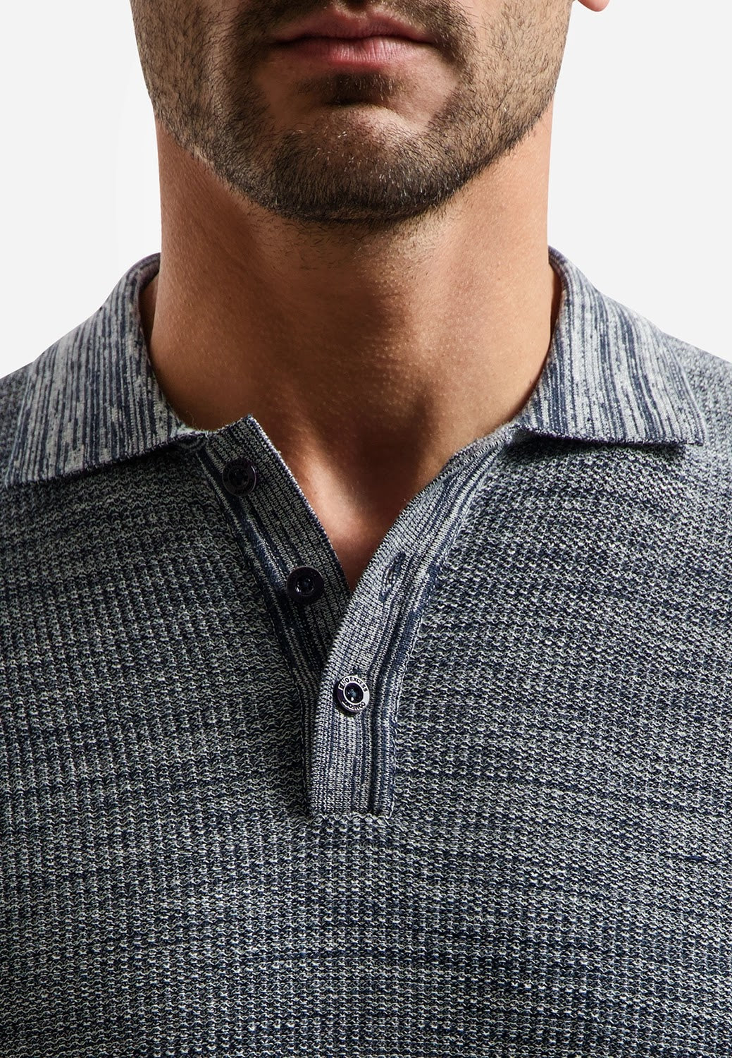 No Excess Knit Polo in Night