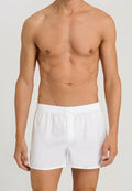 HANRO 100% COTTON FANCY WOVEN BOXER SHORTS H4013