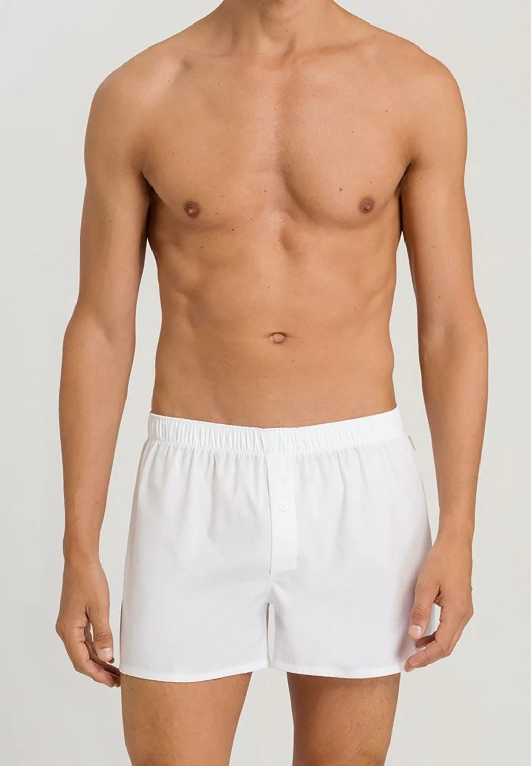 HANRO 100% COTTON FANCY WOVEN BOXER SHORTS H4013