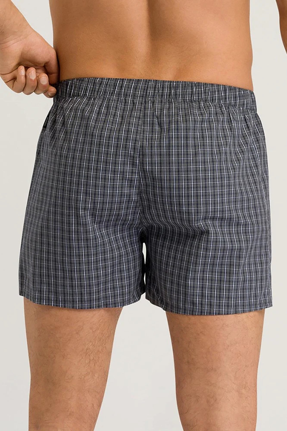 HANRO 100% COTTON FANCY WOVEN BOXER SHORTS H4013