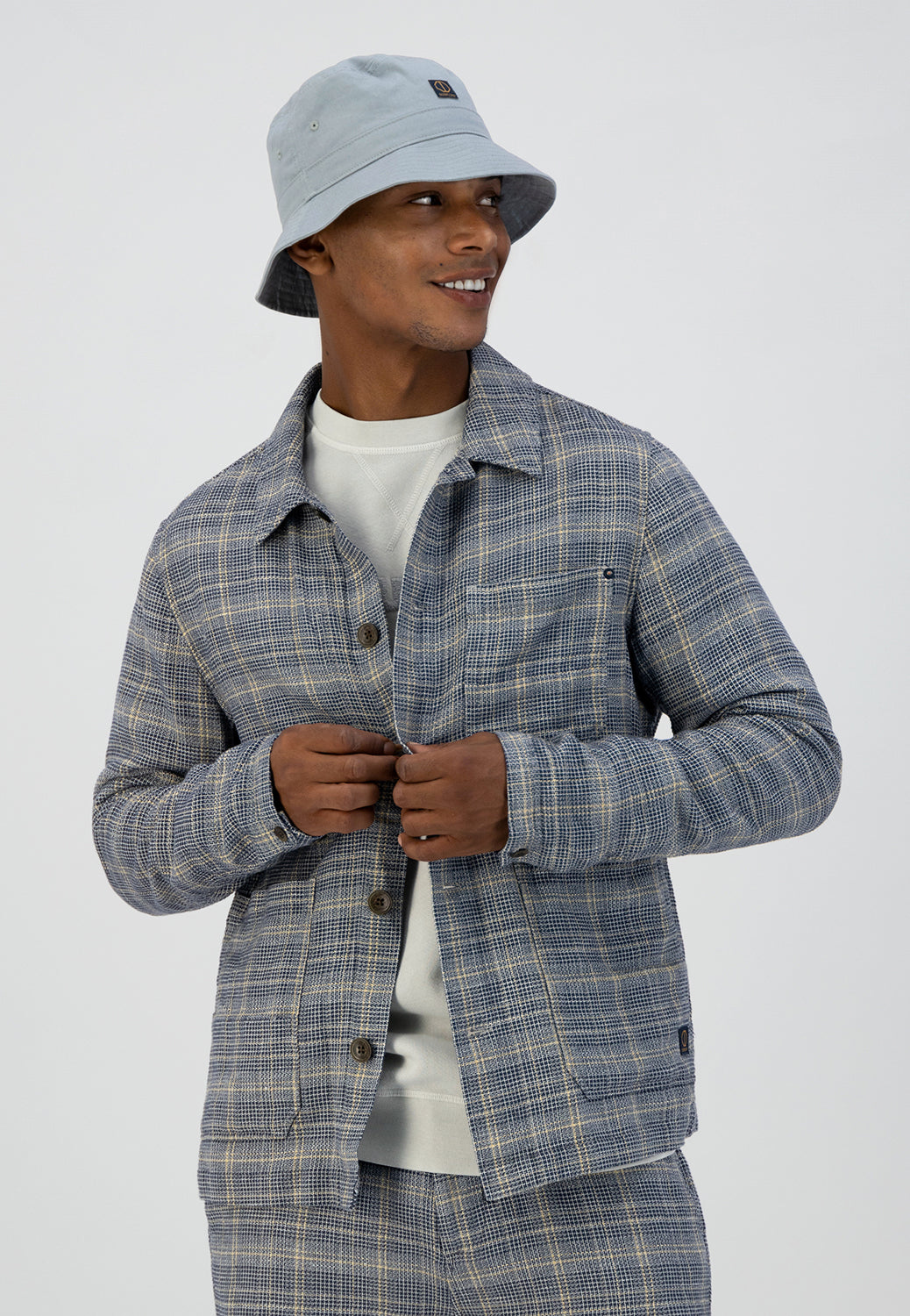 DSTREZZED FANCY CHECK RAILWAY JACKET 150012