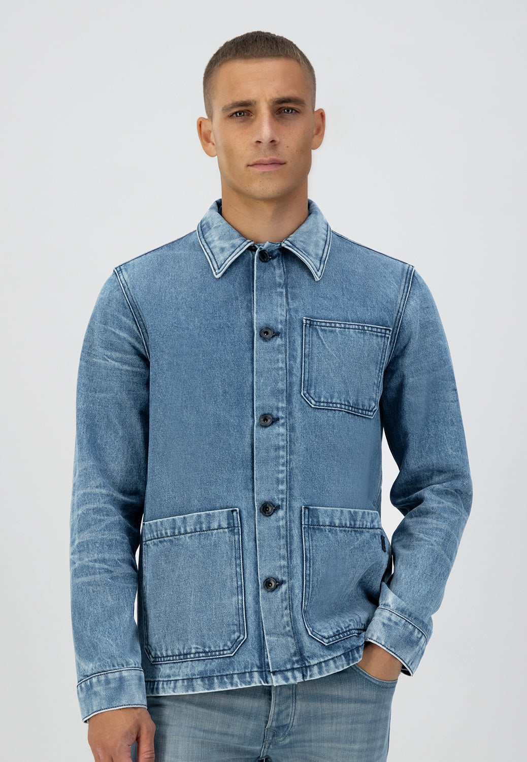 DSTREZZED PATCH POCKET DENIM JACKET 150014