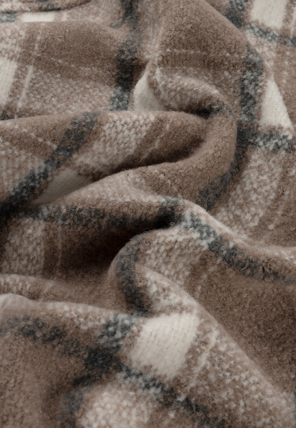 DSTREZZED TEPPE CHECK BOUCLE OVERSHIRT 150034