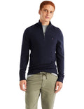 TOMMY HILFIGER MERINO WOOL ZIP MOCK NECK KNIT MW0MW33098