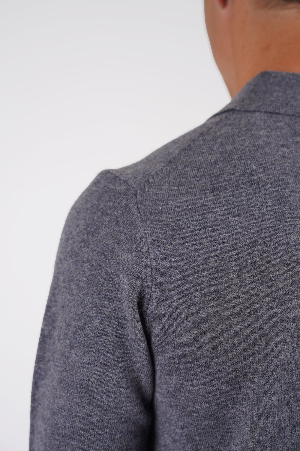 HARDY AMIES PURE MERINO WOOL L/S POLO