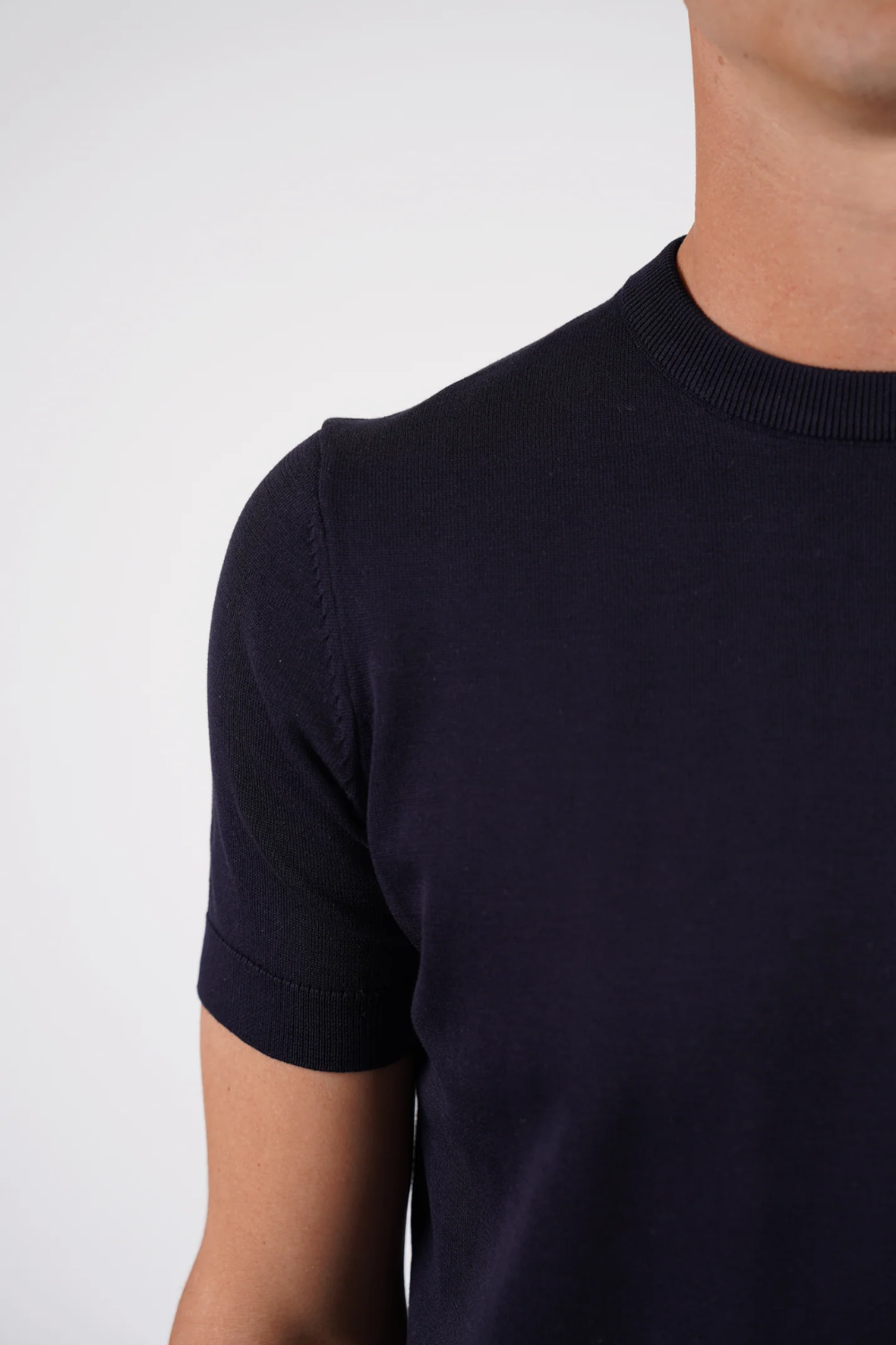 HARDY AMIES COTTON SILK S/S KNITWEAR TSHIRT