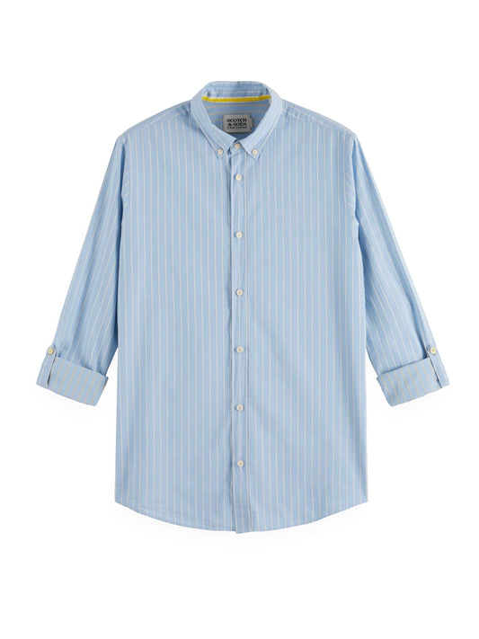 SCOTCH & SODA YARN DYE DOBBY STRIPE L/S SHIRT 178402