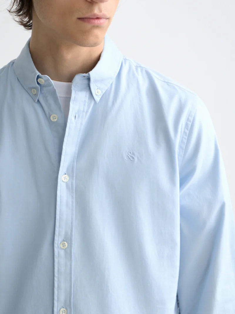 SCOTCH & SODA OXFORD SOLID L/S BD SHIRT COMM179186