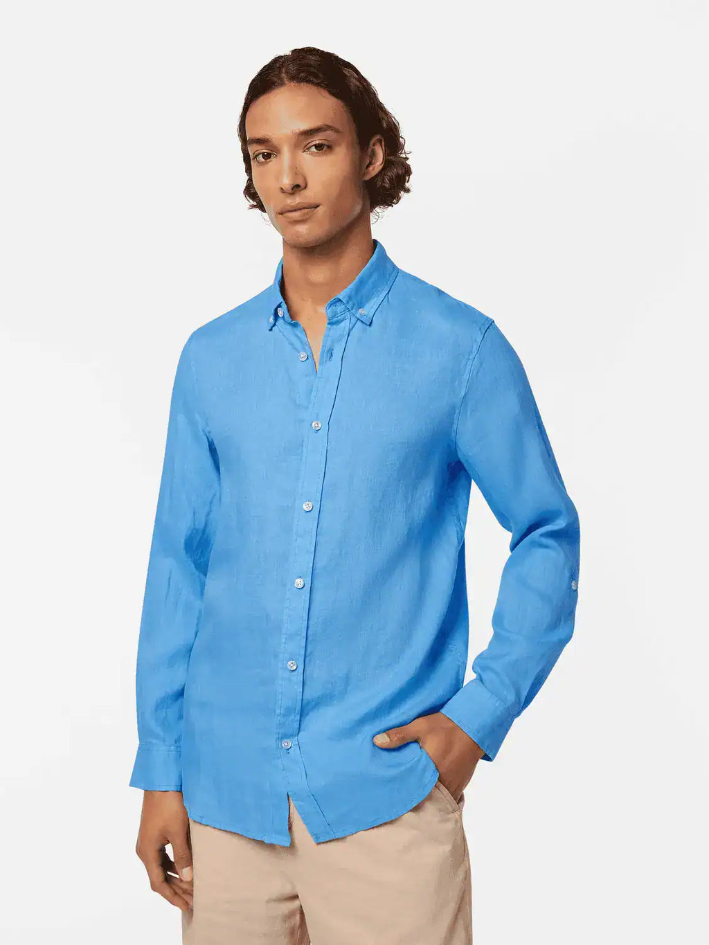 SCOTCH & SODA LINEN L/S SHIRT 180016