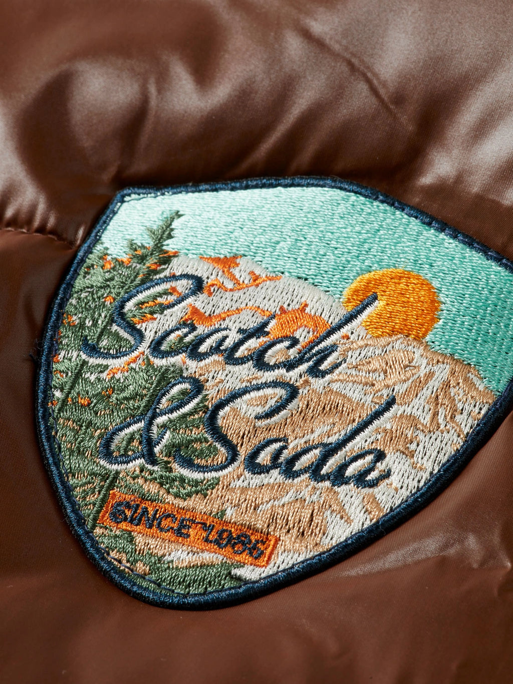 SCOTCH & SODA LACQUER PUFFER JACKET 181111