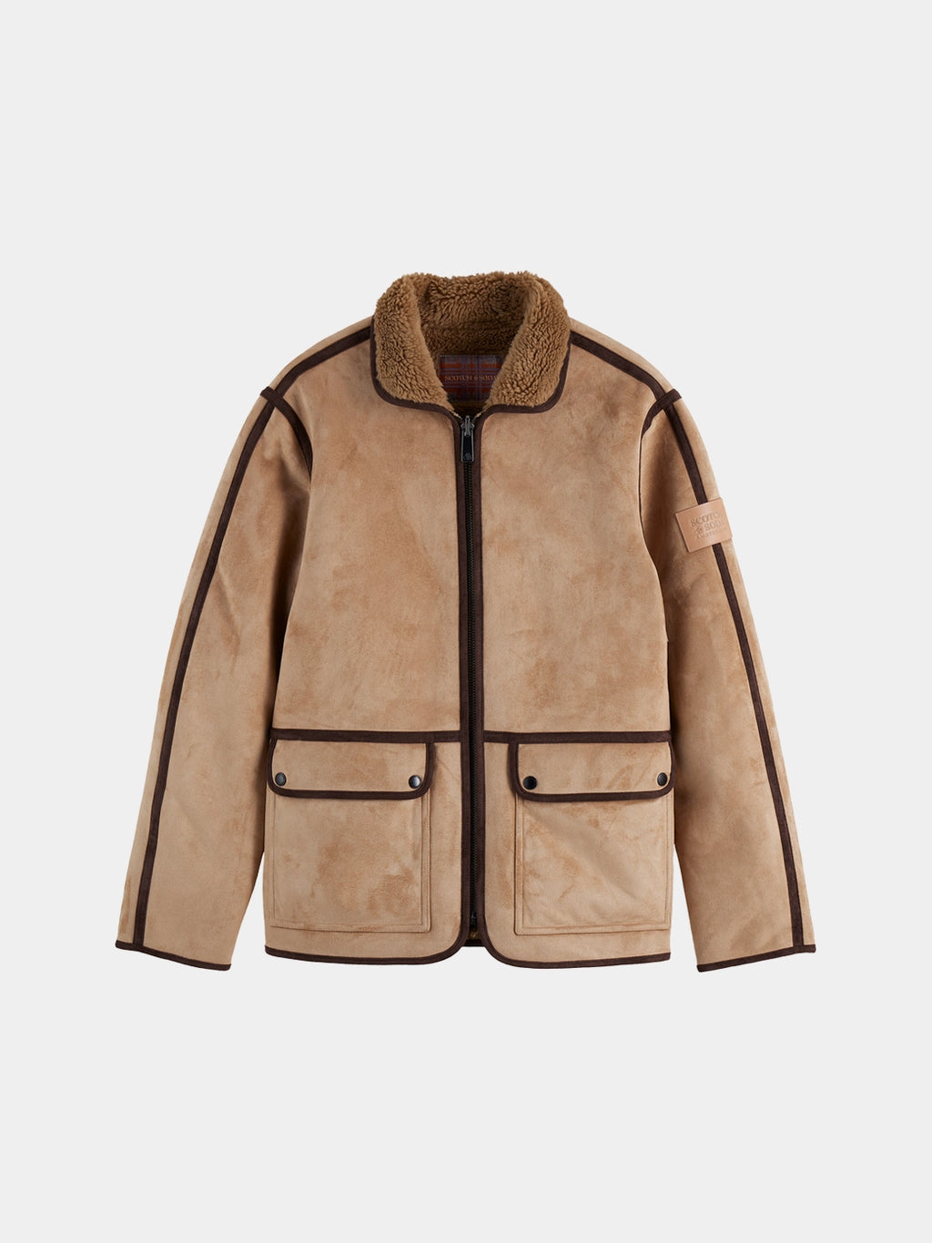 SCOTCH & SODA FAUX SHEARLING JACKET 181122