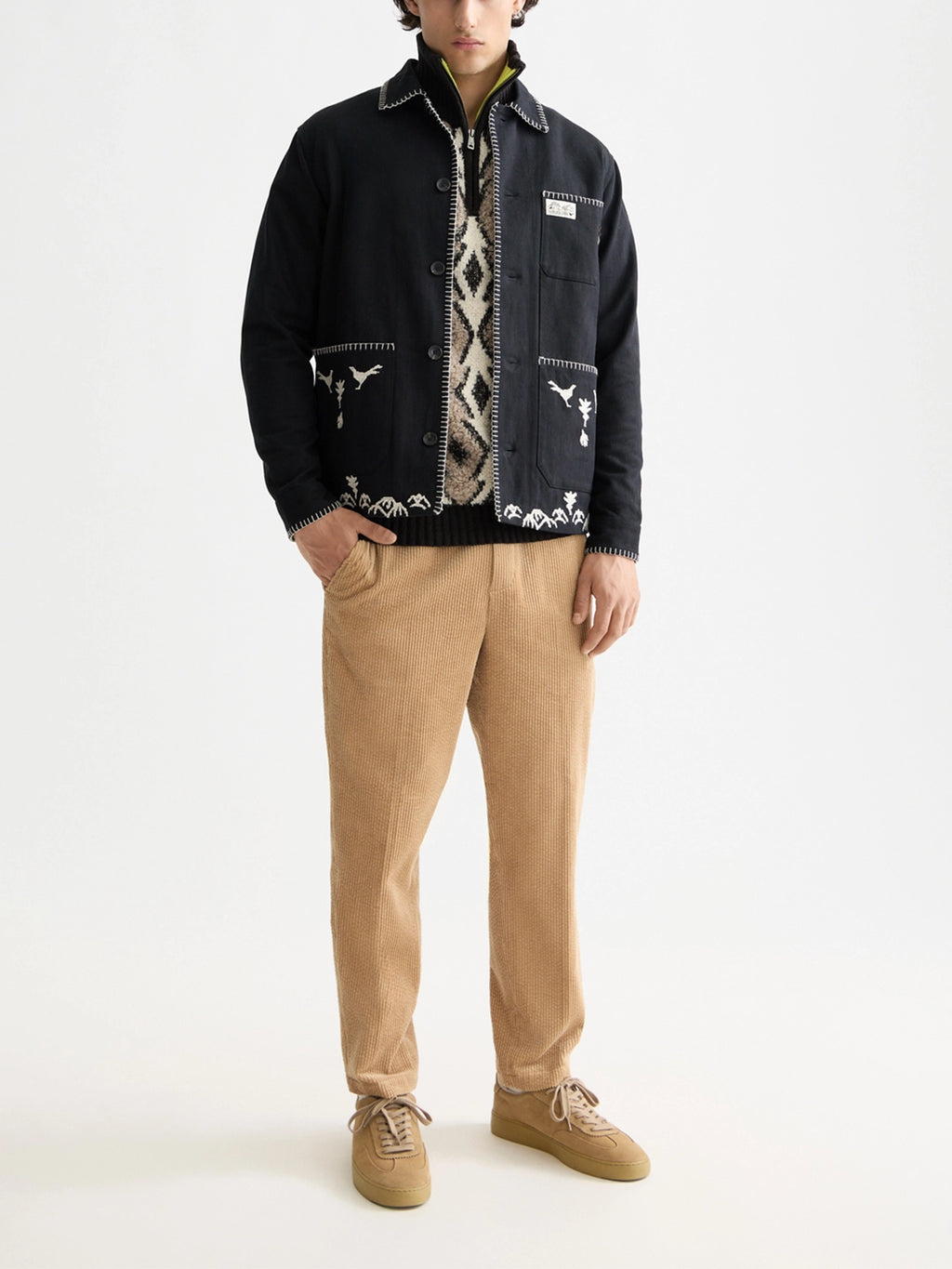 SCOTCH & SODA EMBROIDERED WORKER JACKET 181132