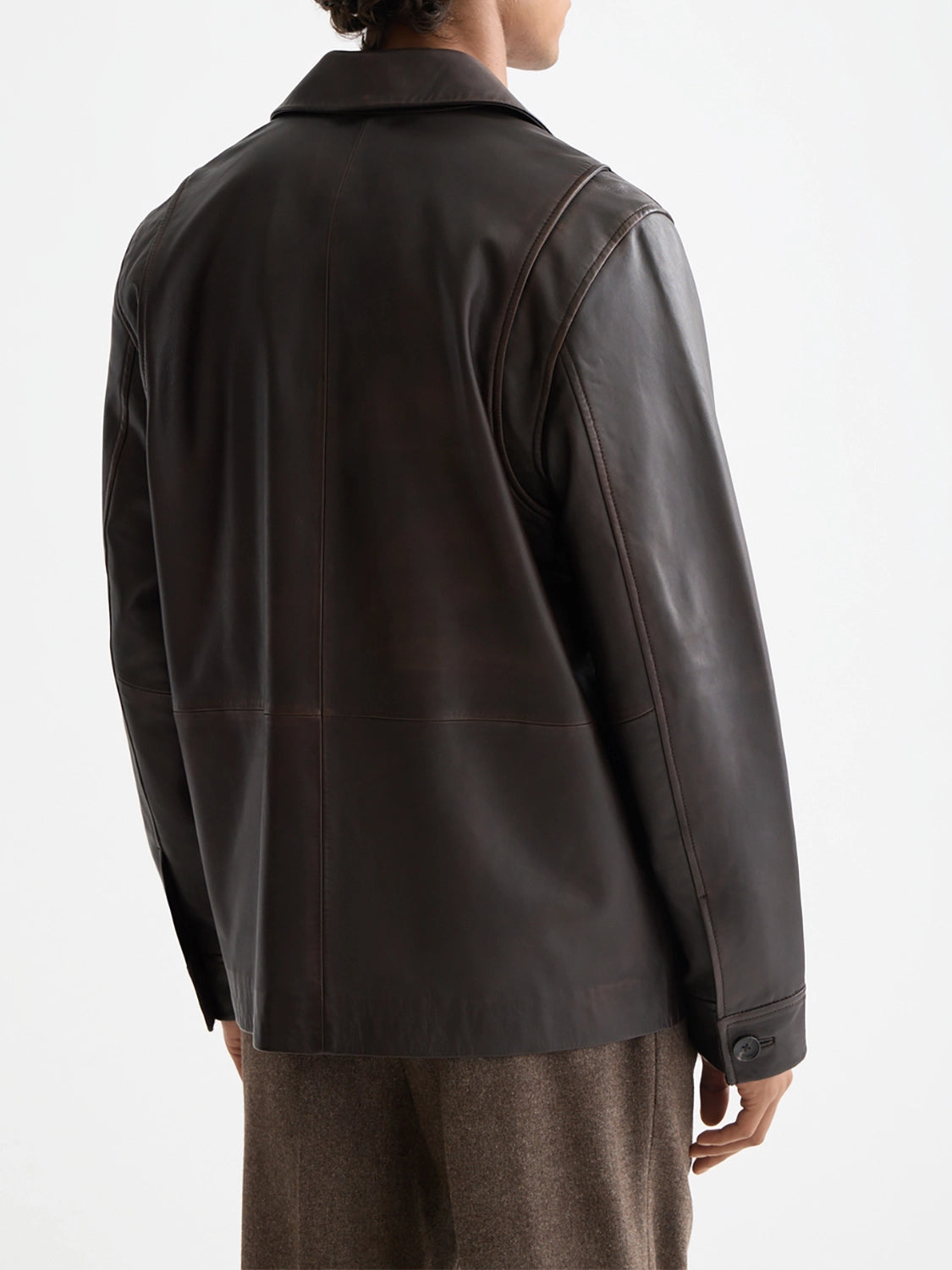 SCOTCH & SODA VINTAGE LEATHER BLAZER 181153
