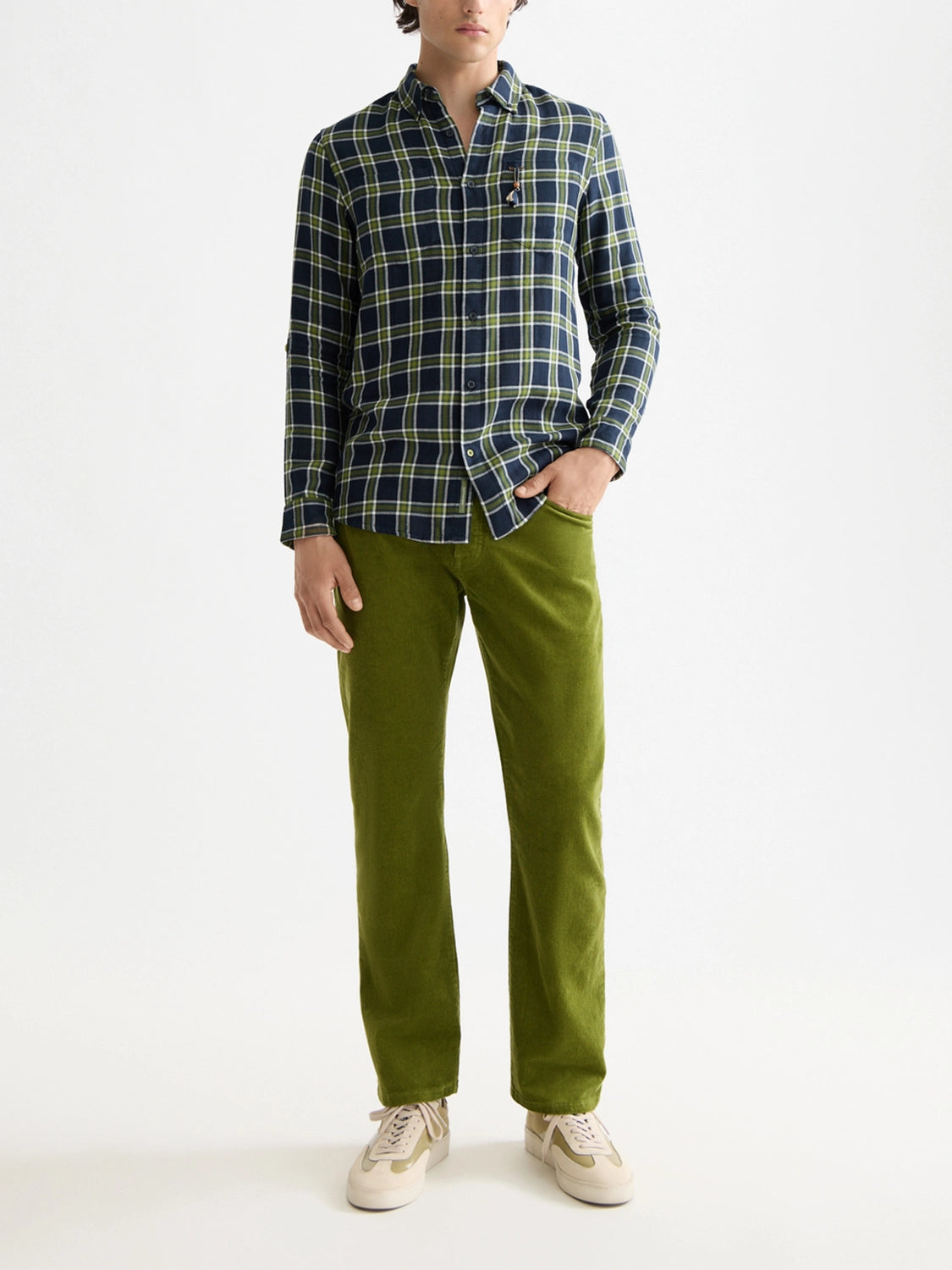 SCOTCH & SODA DOUBLE FACE REG FIT FLANNEL CHECK L/S SHIRT 181243