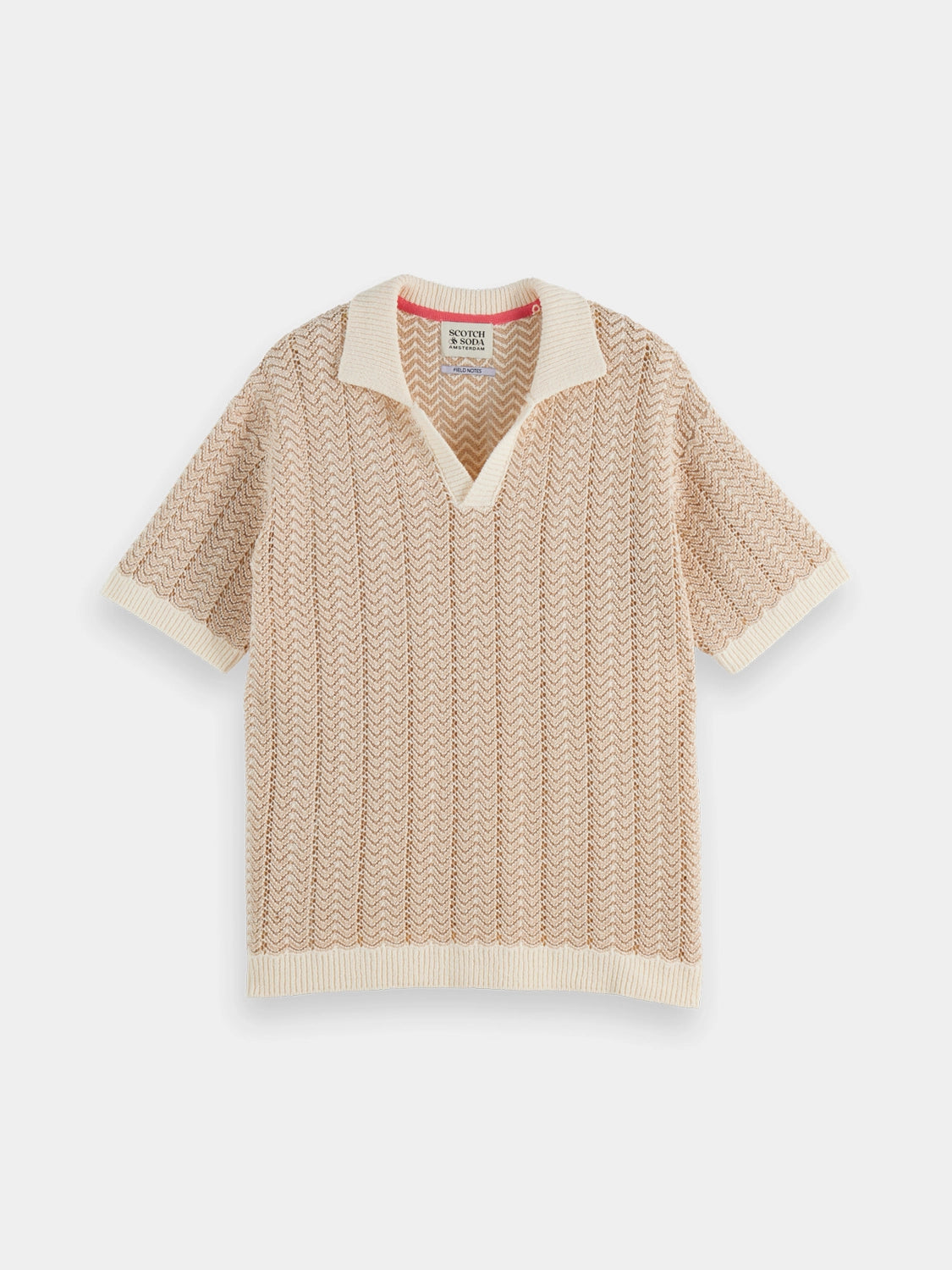 SCOTCH & SODA KNITTED V-NECK POLO 181322