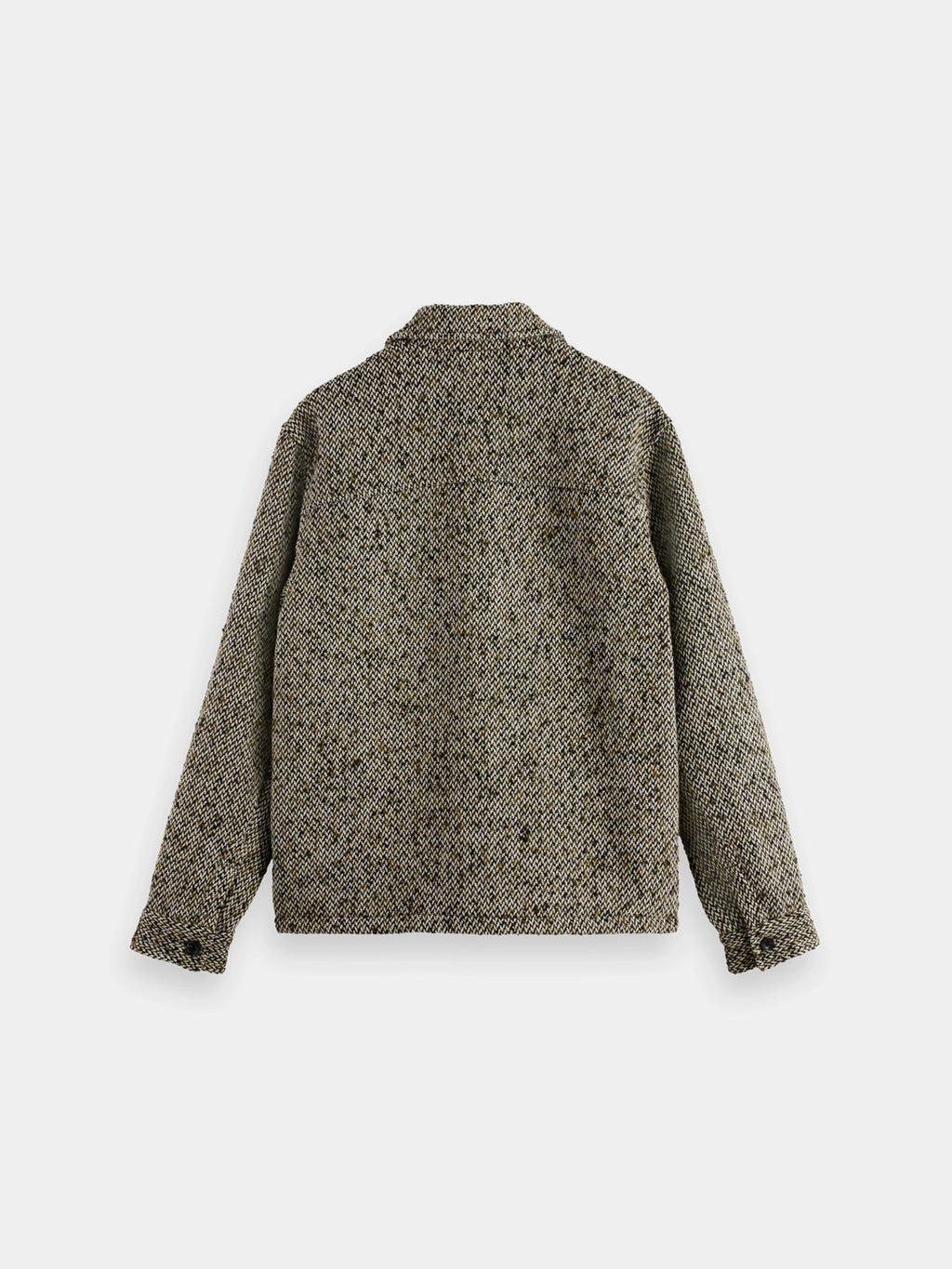 SCOTCH & SODA WOOL BLEND MULTICOLOURED TWEED JACKET 181609