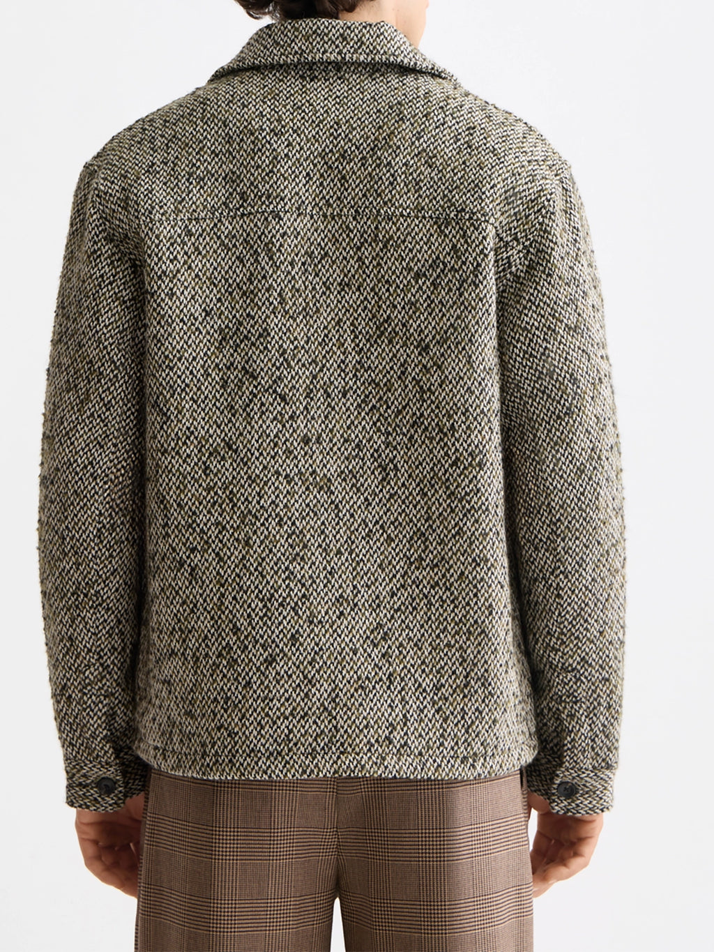 SCOTCH & SODA WOOL BLEND MULTICOLOURED TWEED JACKET 181609
